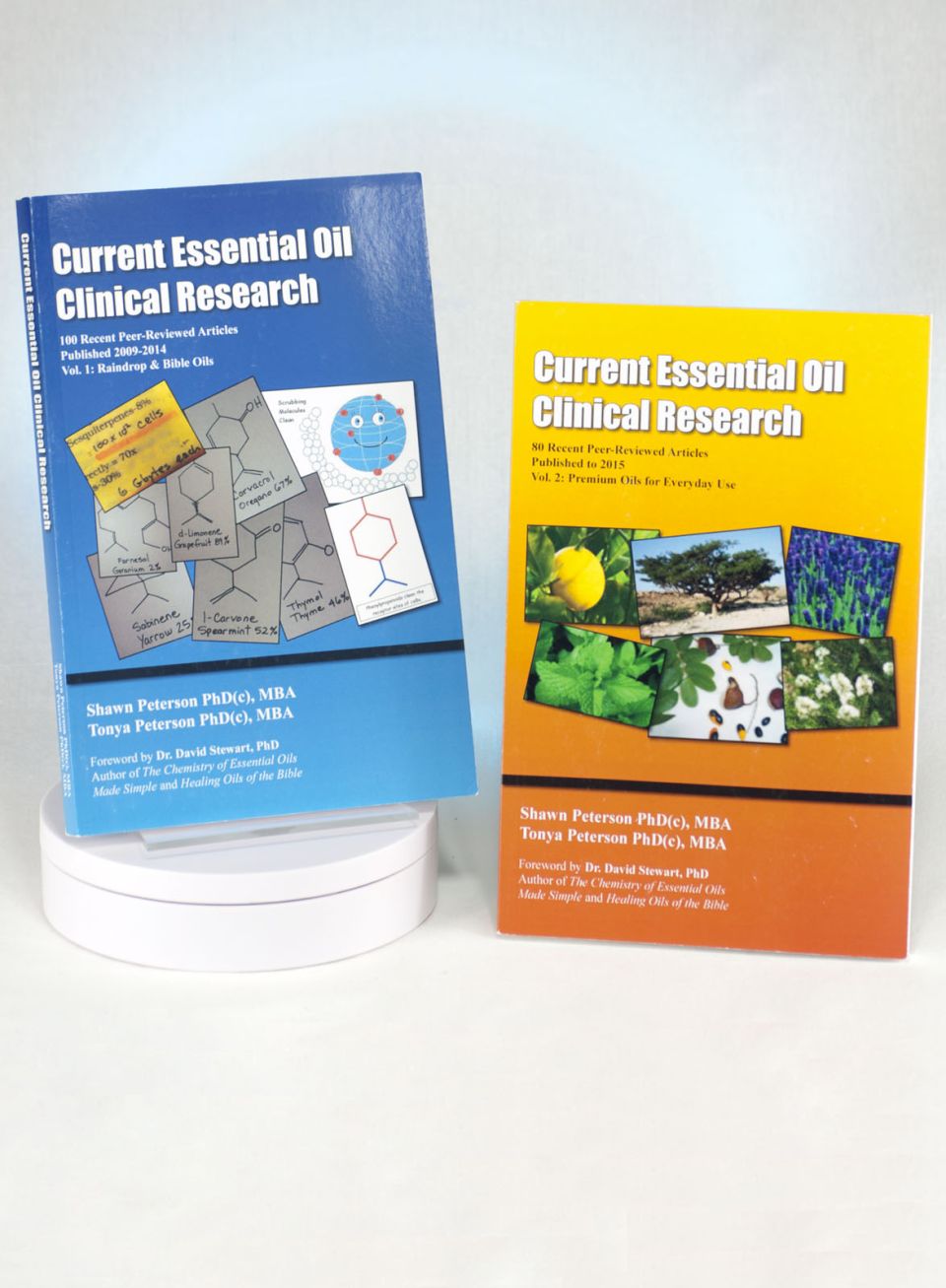 Current Essential Oil Clinical Research V 1 & 2 by Shawn & Tonya Peterson, MBA